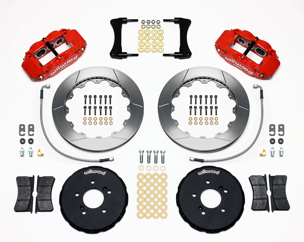 Wilwood Narrow Superlite 6R Big Brake Kit - Front Red (Honda S2000 12.88in Rotors)