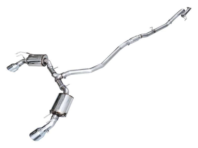 AWE Tuning 2022+ Honda Civic Si FE1 Touring Edition Catback Exhaust - Dual Chrome Silver Tips