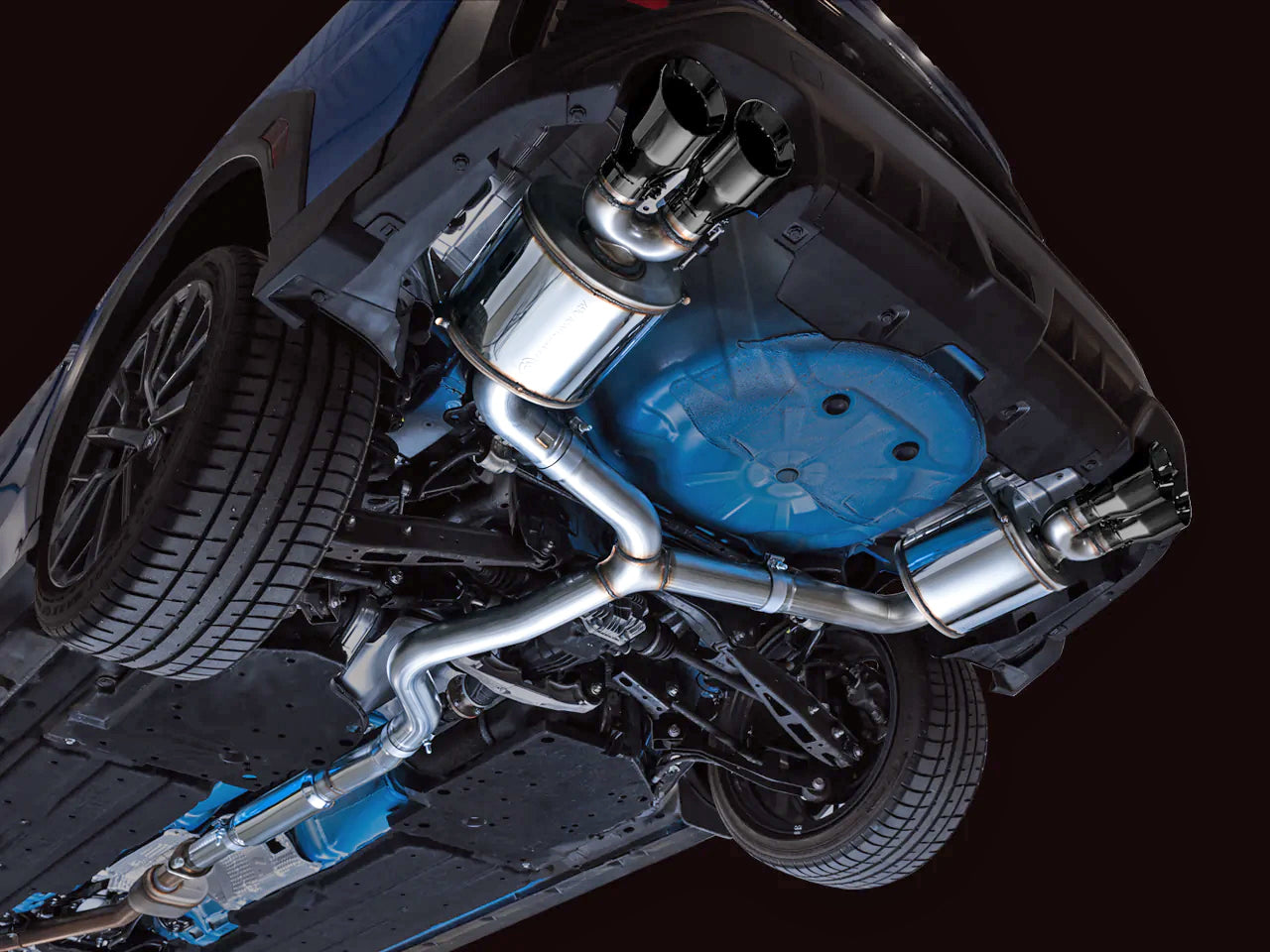 AWE Tuning 2022+ VB Subaru WRX Touring Edition Exhaust - Diamond Black Tips