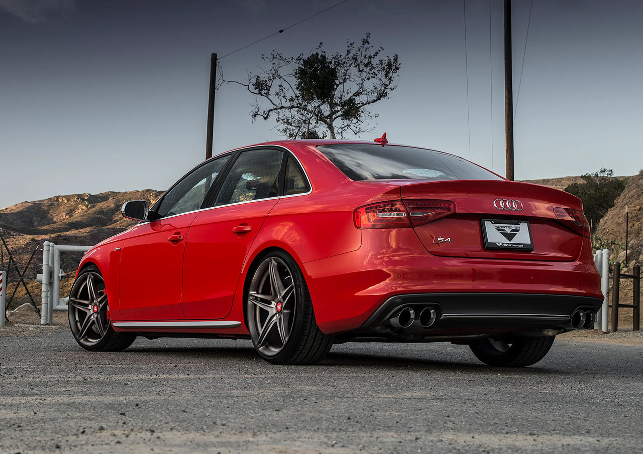 AWE Tuning Audi B8.5 S4 3.0T Track Edition Exhaust - Chrome Silver Tips (102mm)