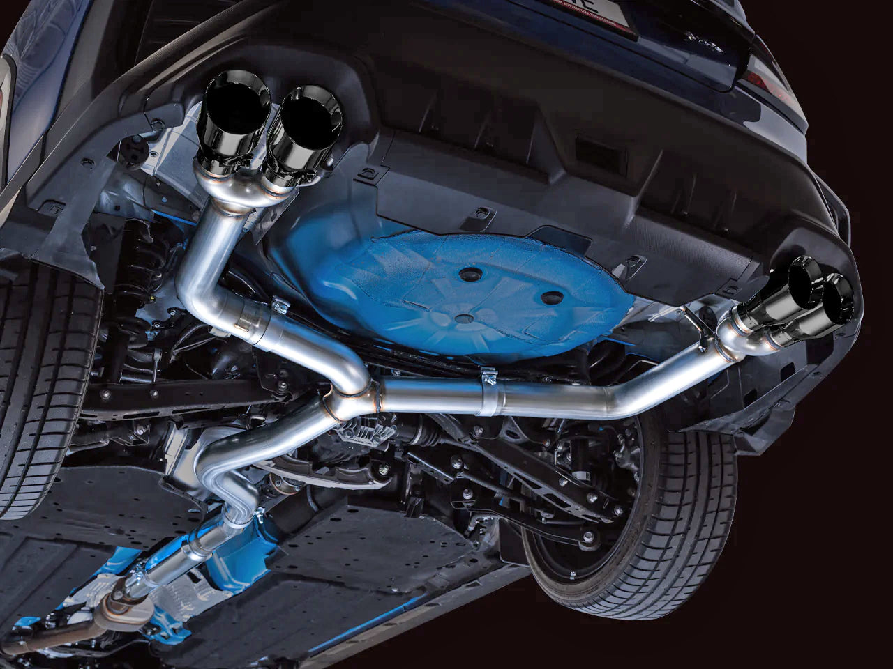 AWE Tuning 2022+ VB Subaru WRX Track Edition Exhaust - Diamond Black Tips