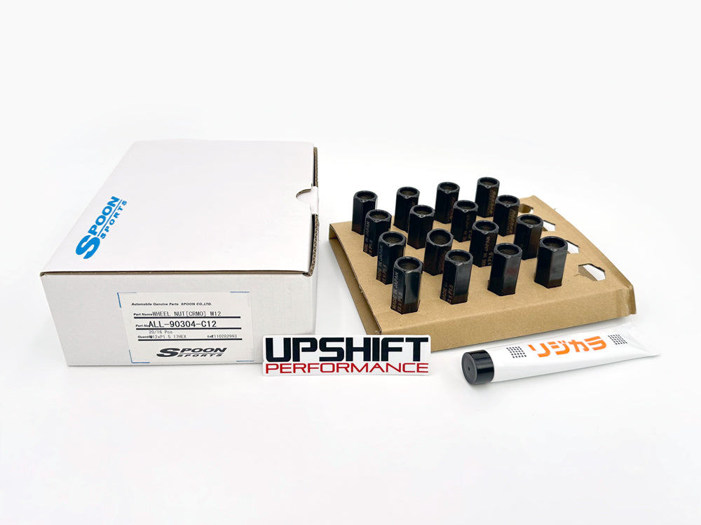 Spoon Sports Chromium Black Lug Nuts- M12x1.50 (16 PCS)