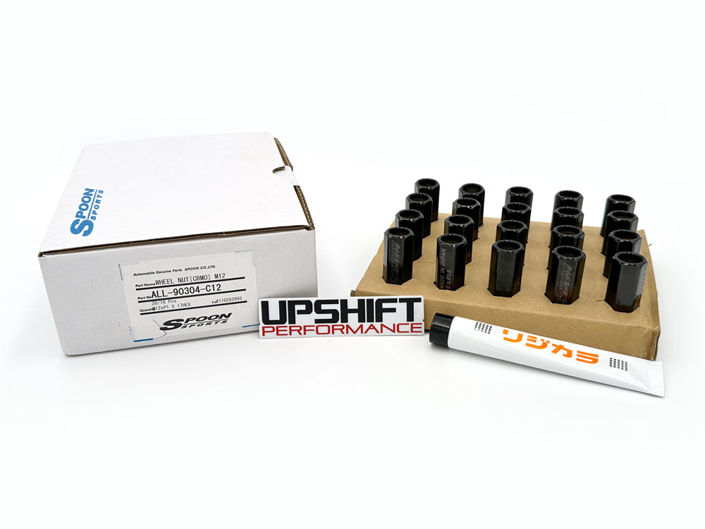 Spoon Sports Chromium Black Lug Nuts- M12x1.50 (20 PCS)