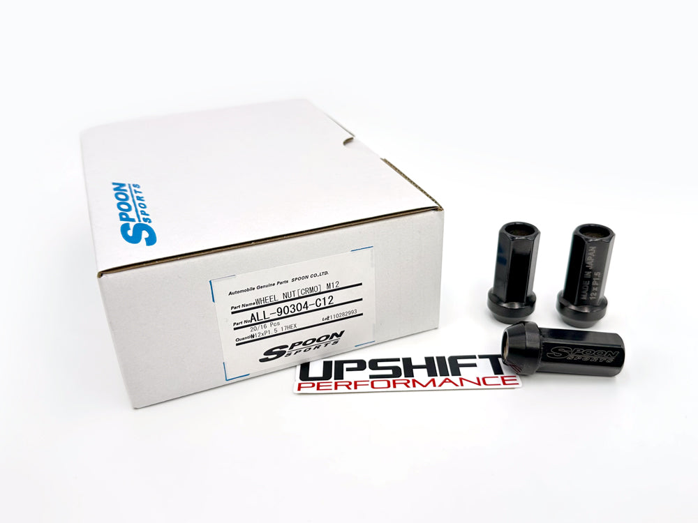 Spoon Sports Chromium Black Lug Nuts- M12x1.50 (20 PCS)