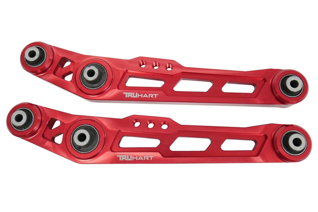 TruHart Rear Lower Control Arms - Red (88-95 Civic / 90-01 Integra)