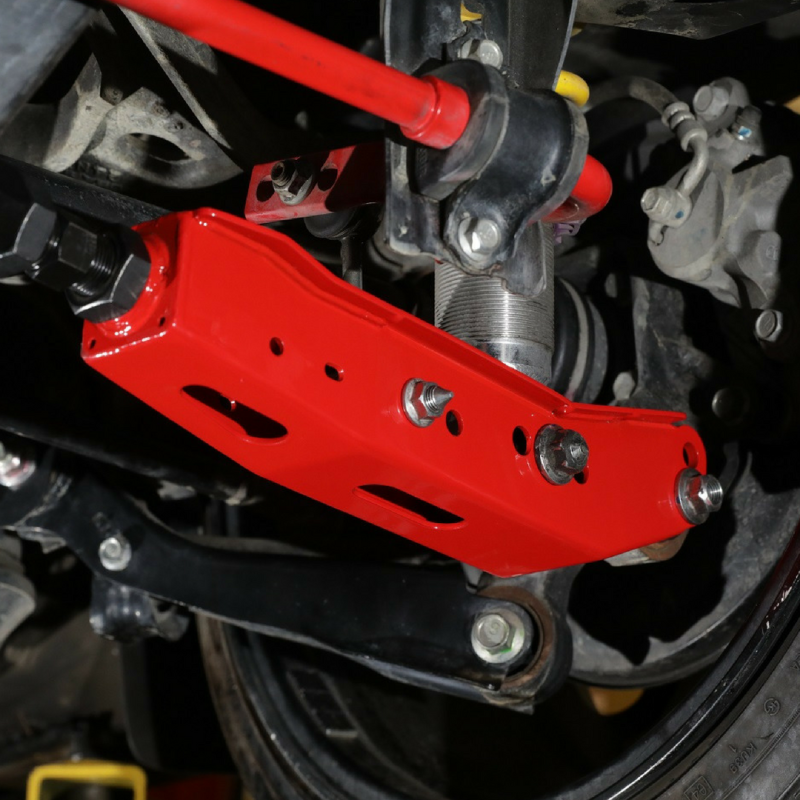 BLOX Racing Rear Lower Control Arms - Red (13-21 BRZ FR-S 86 / 08-21 WRX STI)