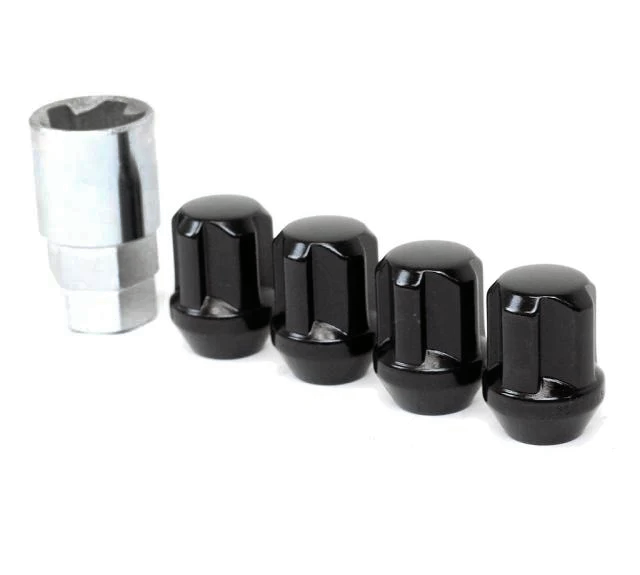Project Kics Bull Lock And Nut Set - 14X1.50 Black (16 Lugs + 4 Locks)