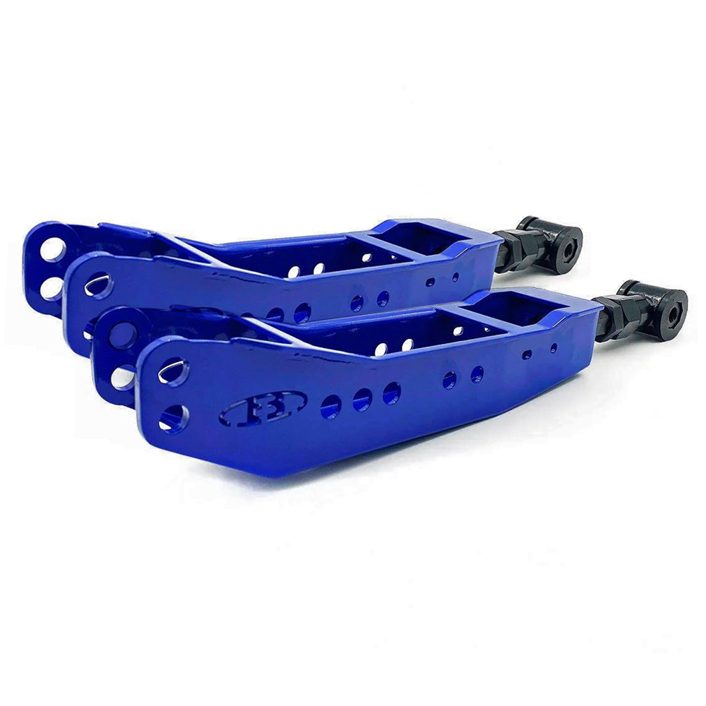 BLOX Racing Rear Lower Control Arms - Blue (13-21 BRZ FR-S 86 / 08-21 WRX STI)