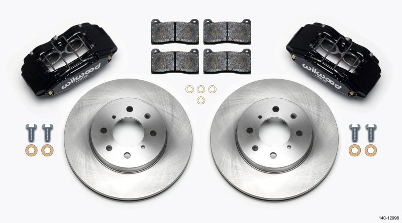 Wilwood DPHA Caliper & Rotor Upgrade Kit - Front Black (Honda/Acura 262mm Rotors)