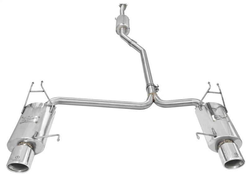 aFe Takeda Exhaust 2.25in to 2in Cat-Back w/Polished Tips 08-12 Honda Accord Coupe V6 3.5L