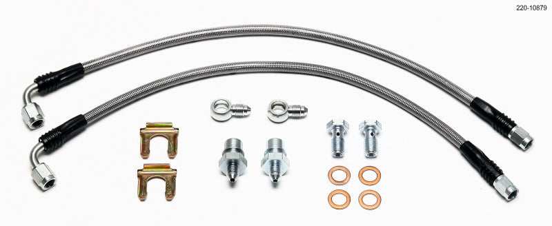 Wilwood Flexline Brake Lines - Rear (07-15 Mini Cooper w/ Parking Brake Calipers)