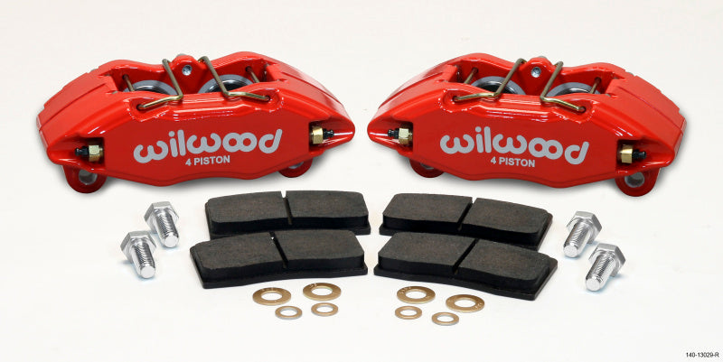 Wilwood DPHA Caliper & Pad Upgrade Kit - Front Red (Honda/Acura)