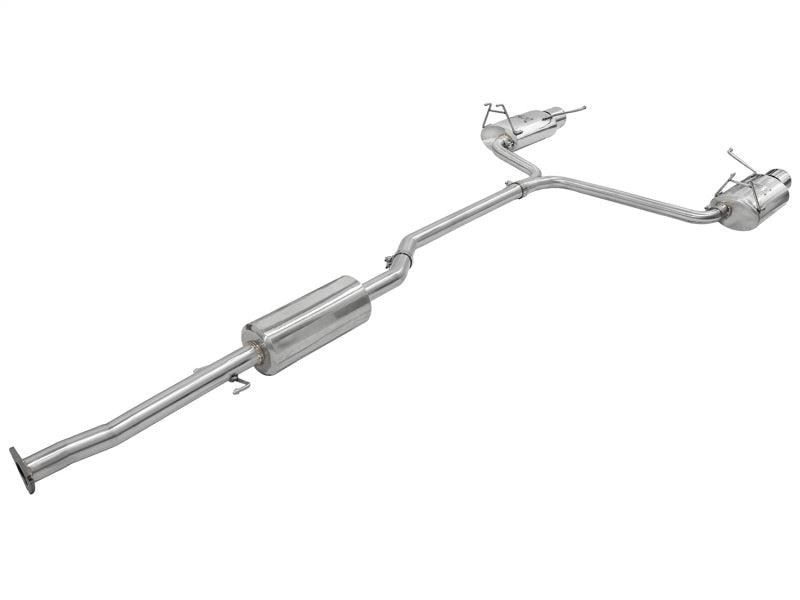 aFe Takeda Exhaust 2.25in to 2in Cat-Back w/Polished Tips 08-12 Honda Accord Coupe V6 3.5L