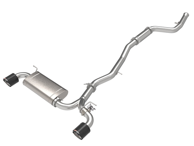 aFe POWER Takeda 2021 Toyota Supra 2.0L (t) 2.5in-3in Exhaust w/ Carbon Tips