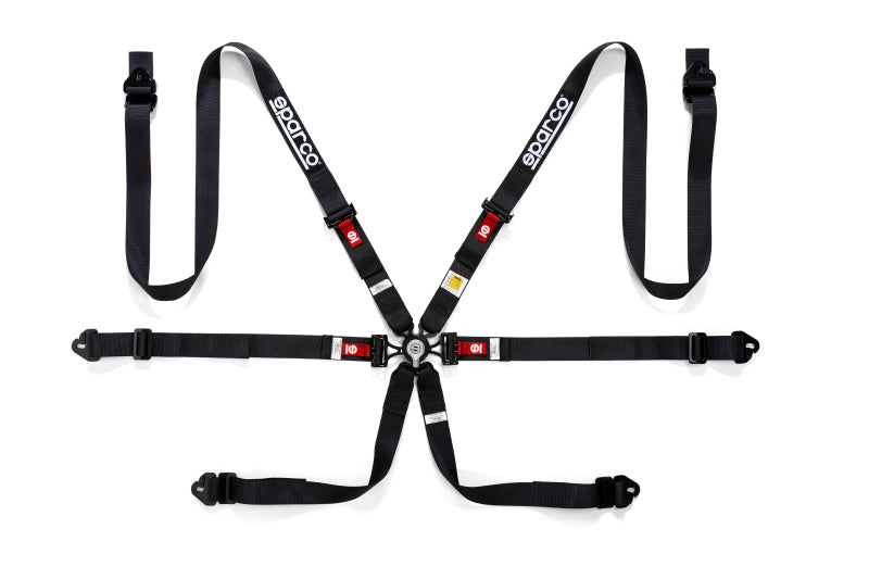 Sparco Harness PD 6 Point 2in Black
