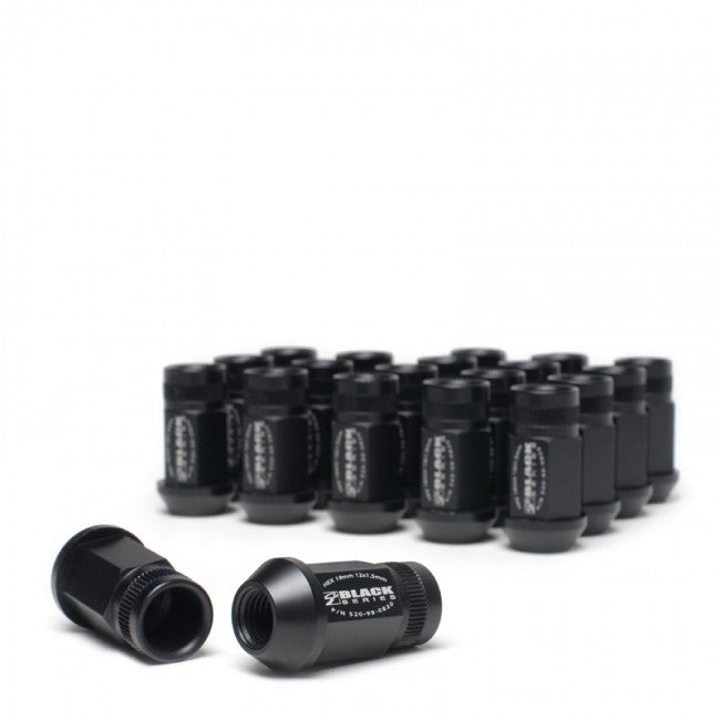Skunk2 Forged Lug Nut Set - Black (12 x 1.5 - 20pcs)