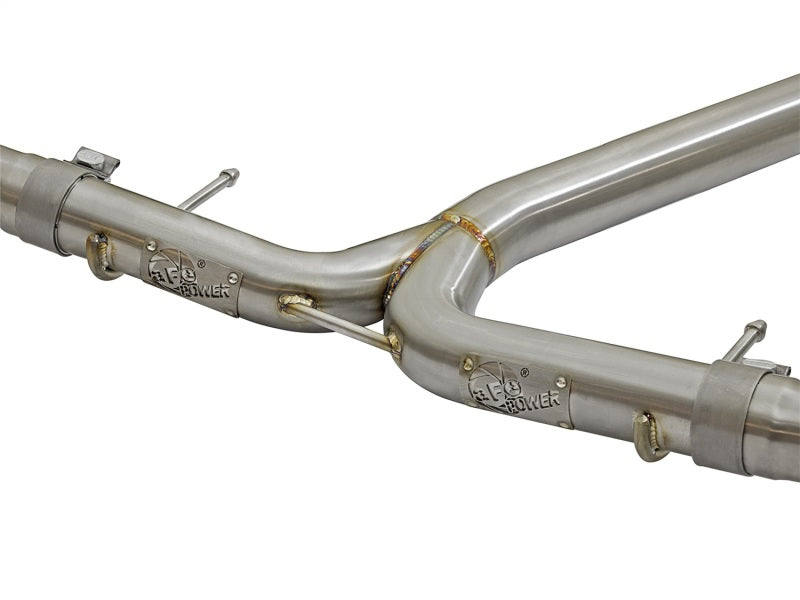aFe POWER Takeda 16-17 Honda Civic I4-1.5L (t) 2.5-2.25in Dual-Exit Exhaust Blue Tips