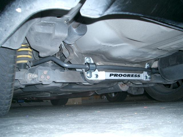 Progress Tech 02-06 Acura RSX Rear Sway Bar (24mm - Adjustable w/ End Links and Bar Brace)