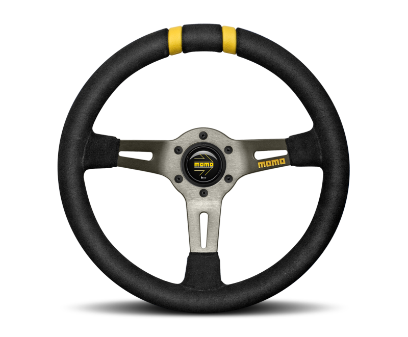 Momo MOD. DRIFT Steering Wheel - 330mm (Black Suede / Black Stitching)