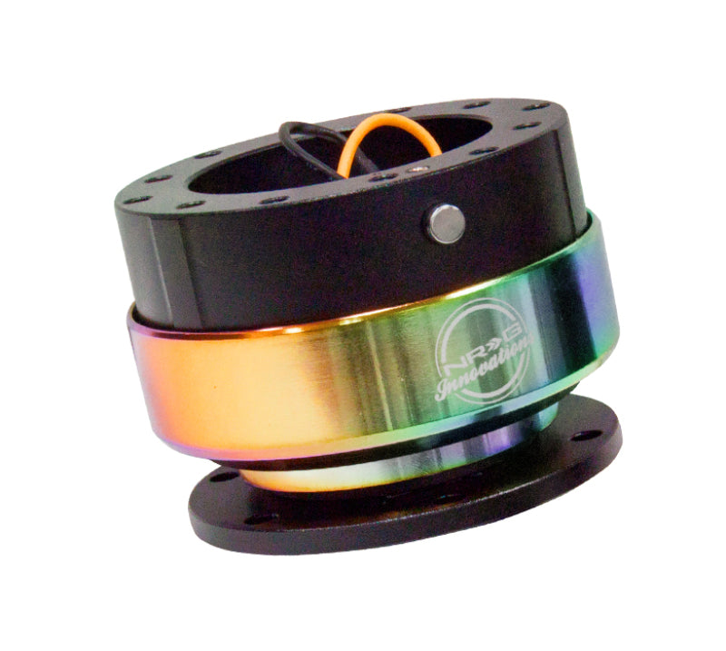 NRG Gen 2.0 Quick Release - Black Body / Neochrome Ring