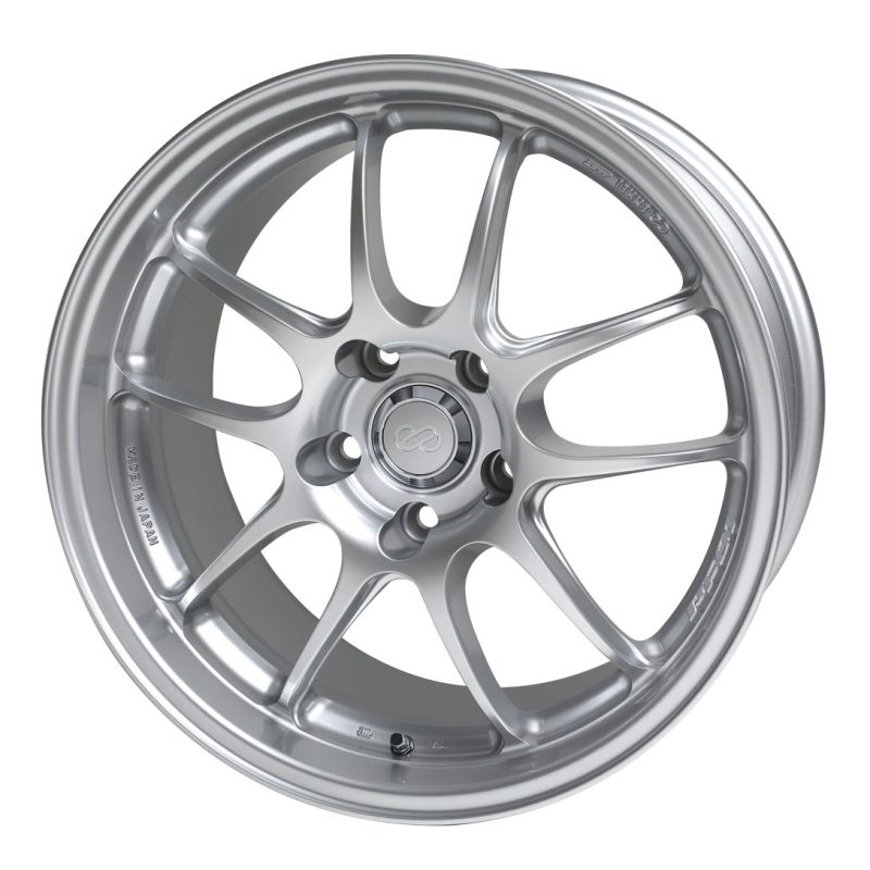 Enkei PF01 17x9 5x114.3 48mm Offset 75mm Bore Silver Wheel