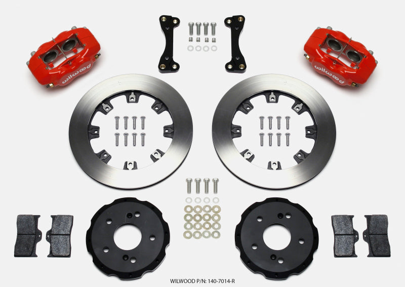 Wilwood Forged Dynalite Big Brake Kit - Front Red ( 02-06 Acura RSX 12.19in Rotors)
