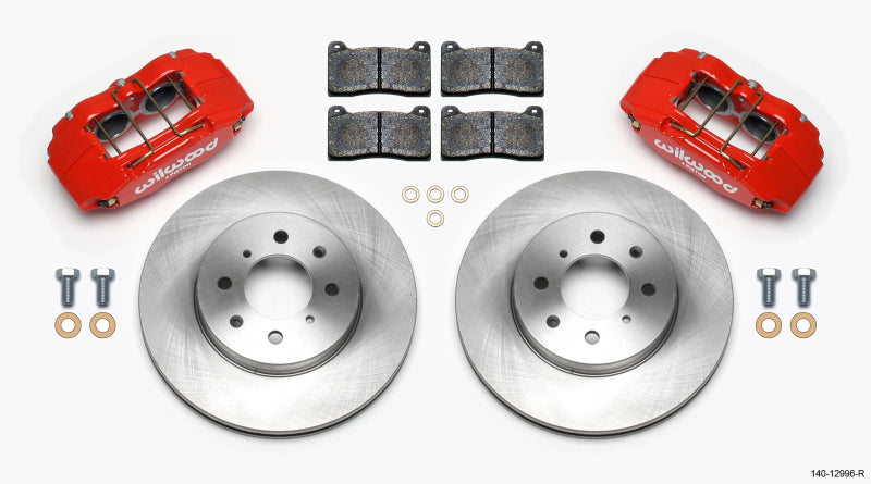 Wilwood DPHA Caliper & Rotor Upgrade Kit - Front Red (Honda/Acura 262mm Rotors)