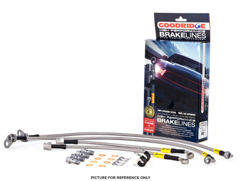 Goodridge Stainless Brake Lines (90-91  Honda CRX SI w/ Rear Disc)