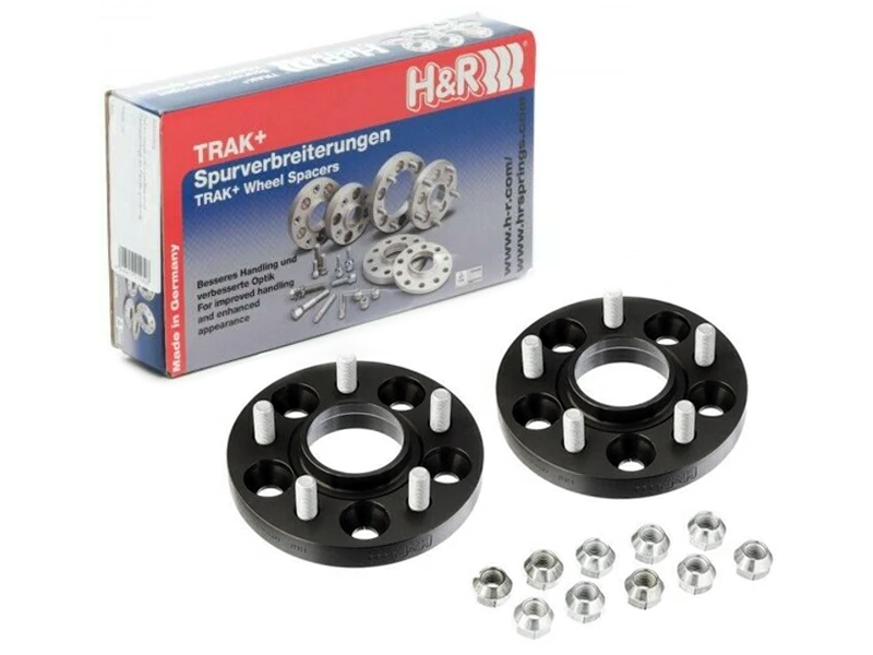 H&R Trak+ 20mm DRM Wheel Spacers - Black (5/114.3 - 56 CB - 12x1.25)