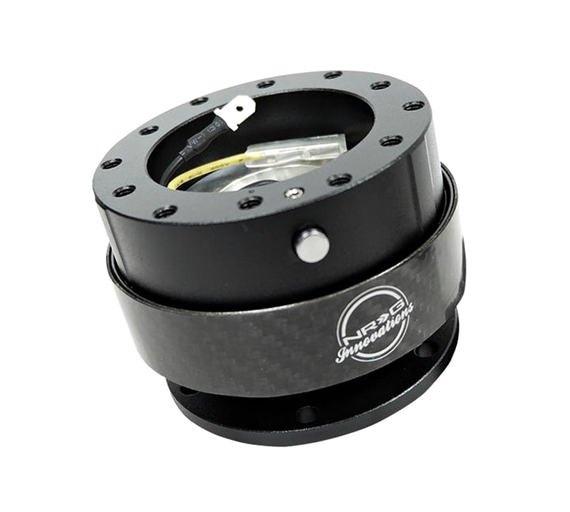 NRG Gen 2.0 Quick Release - Black Body / Carbon Fiber Ring