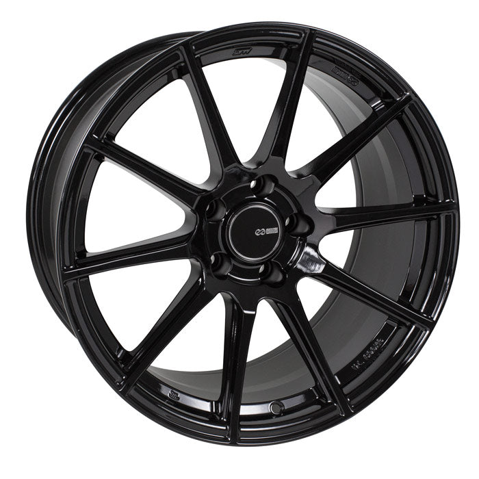 Enkei TS10 18x8.5 5x114.3 35mm Offset 72.6mm Bore Black Wheel