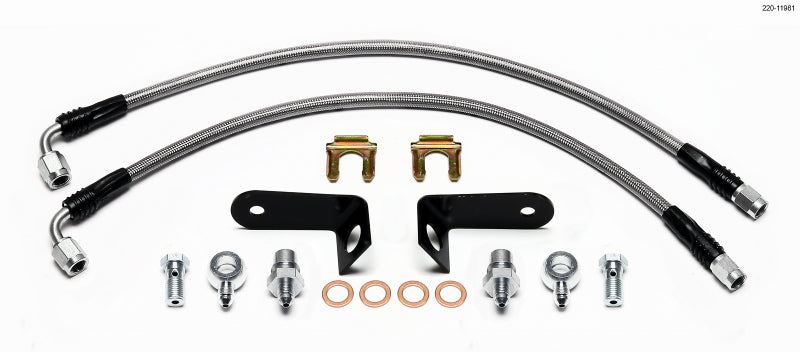 Wilwood Flexline Brake Lines - Rear (06-11 Honda Civic)