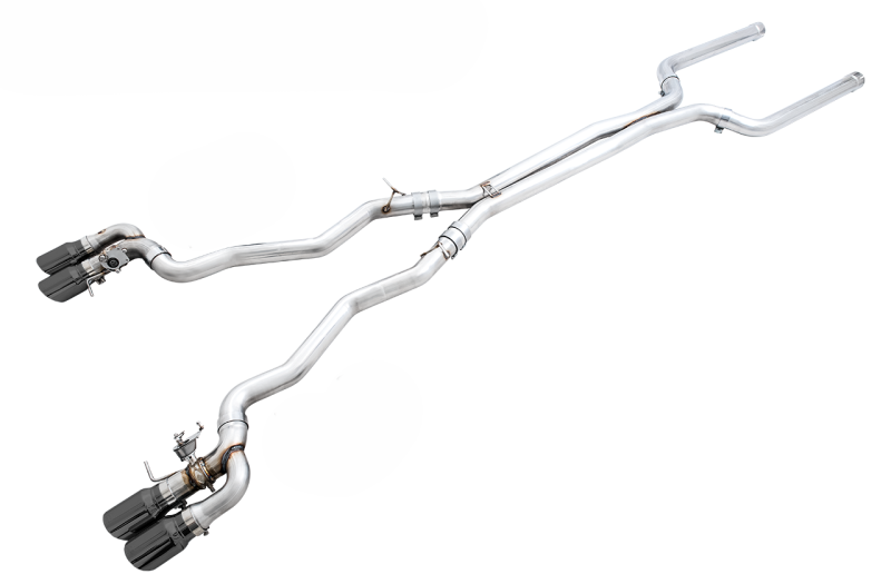 AWE Tuning 18-19 BMW F90 M5 SwitchPatch CatBack Exhaust- Black Diamond Tips