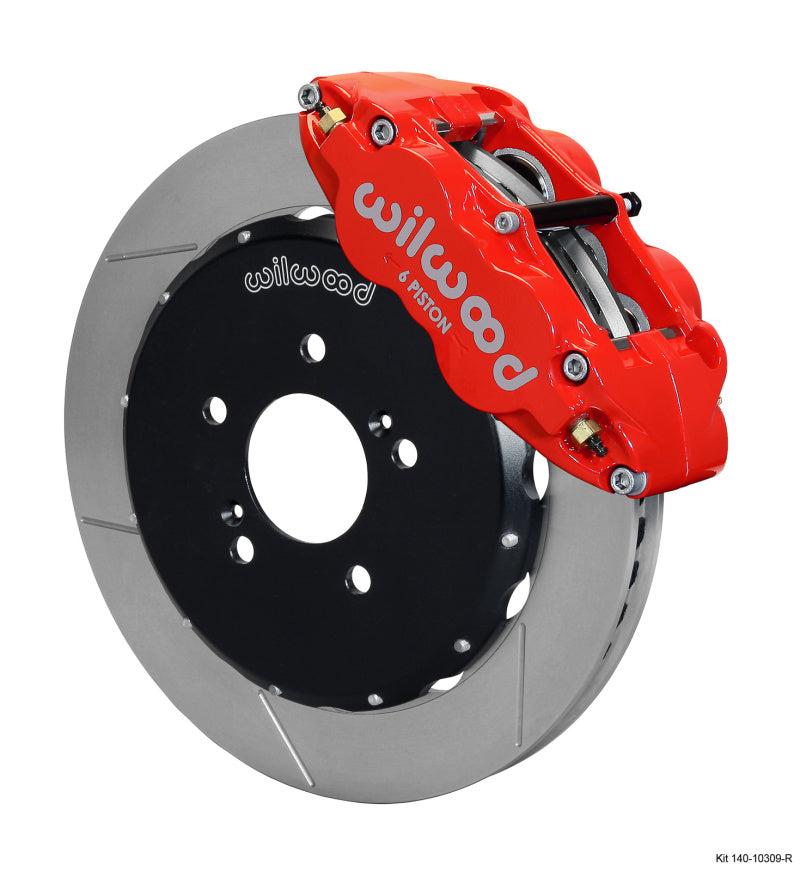 Wilwood Narrow Superlite 6R Big Brake Kit - Front Red (Honda S2000 12.88in Rotors)