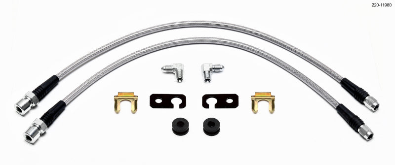 Wilwood Flexline Brake Lines - Front (06-11 Honda Civic)