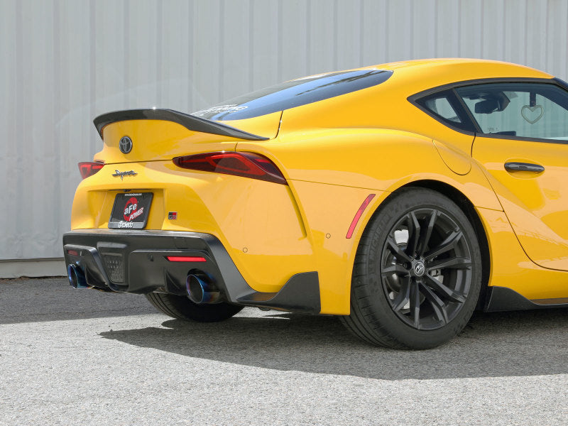 aFe POWER Takeda 2021 Toyota Supra 2.0L (t) 2.5in-3in Exhaust w/ Blue Tips