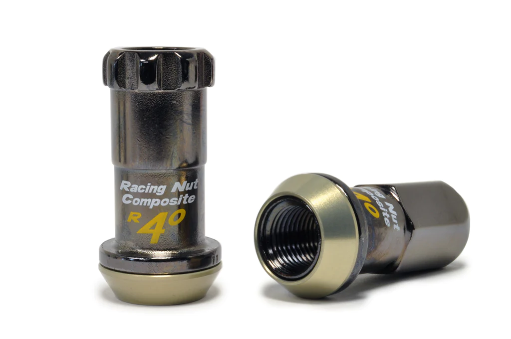 Project Kics R40 Lug Nuts - 12x1.25 Black (16 Lugs + 4 Locks)
