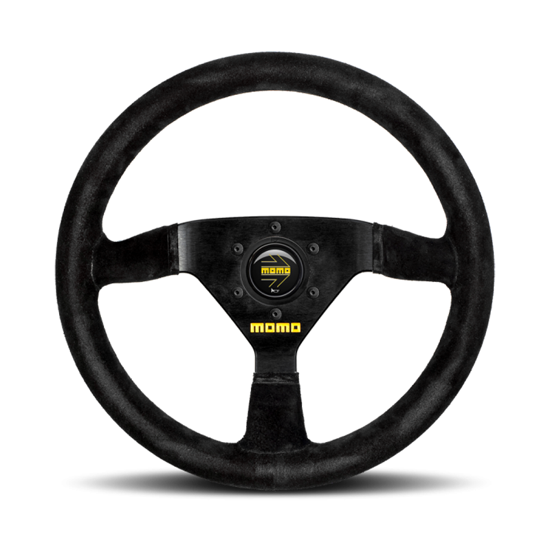 Momo MOD. 69 Steering Wheel - 350mm (Black Suede / Black Stitching)