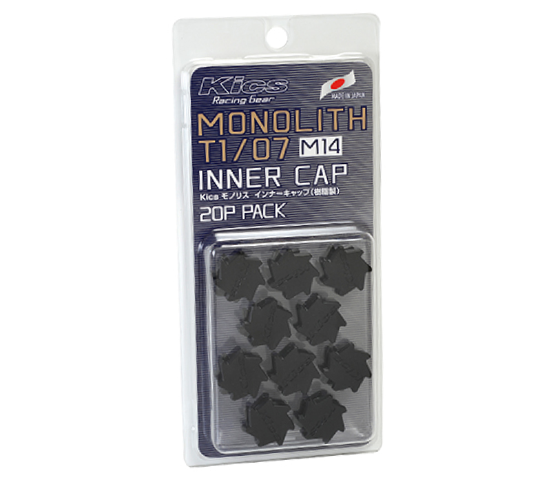 Project Kics Monolith Cap - M14 Black (20 Pcs Set)