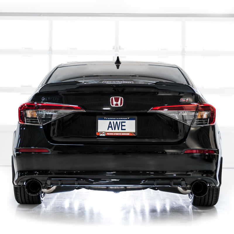 AWE Tuning 2022+ Honda Civic Si FE1 Touring Edition Catback Exhaust - Dual Diamond Black Tips