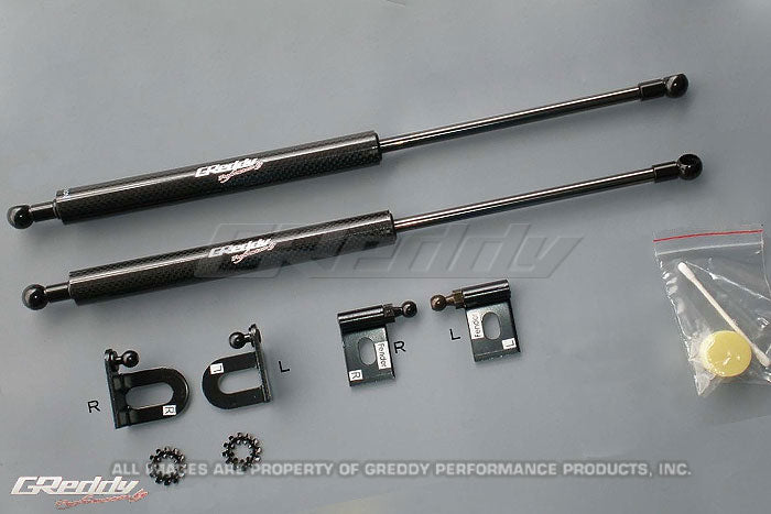 GReddy 08-15 Mitsubishi Evo X Engine Hood Lifter Kit (OEM Weight Hood)