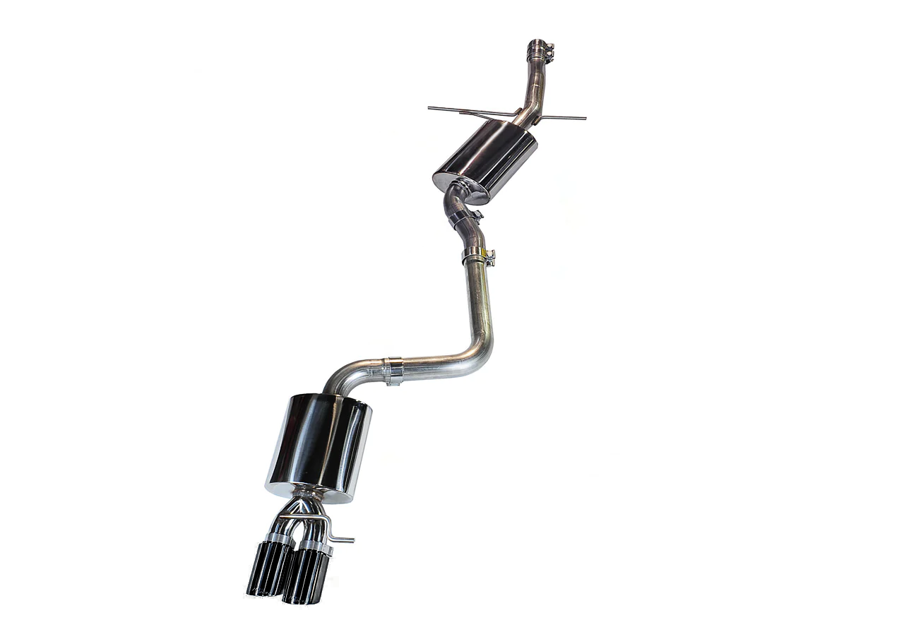 AWE Tuning Audi B8 A4 Touring Edition Exhaust - Single Side Diamond Black Tips