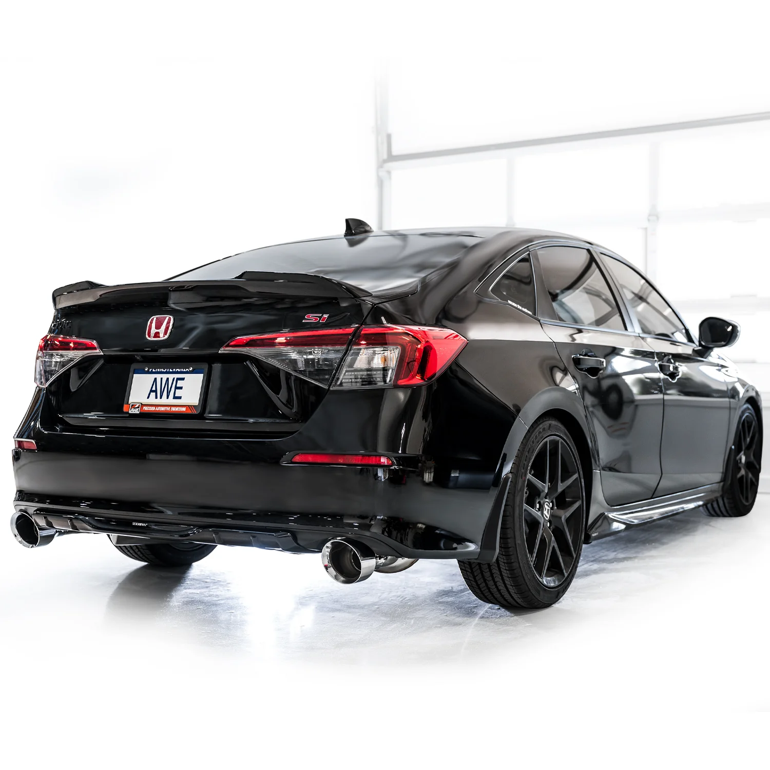 AWE Tuning 2022+ Honda Civic Si FE1 Touring Edition Catback Exhaust - Dual Chrome Silver Tips