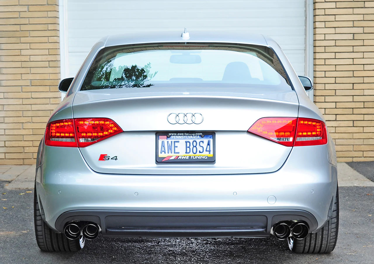 AWE Tuning Audi B8.5 S4 3.0T Touring Edition Exhaust System - Diamond Black Tips (102mm)