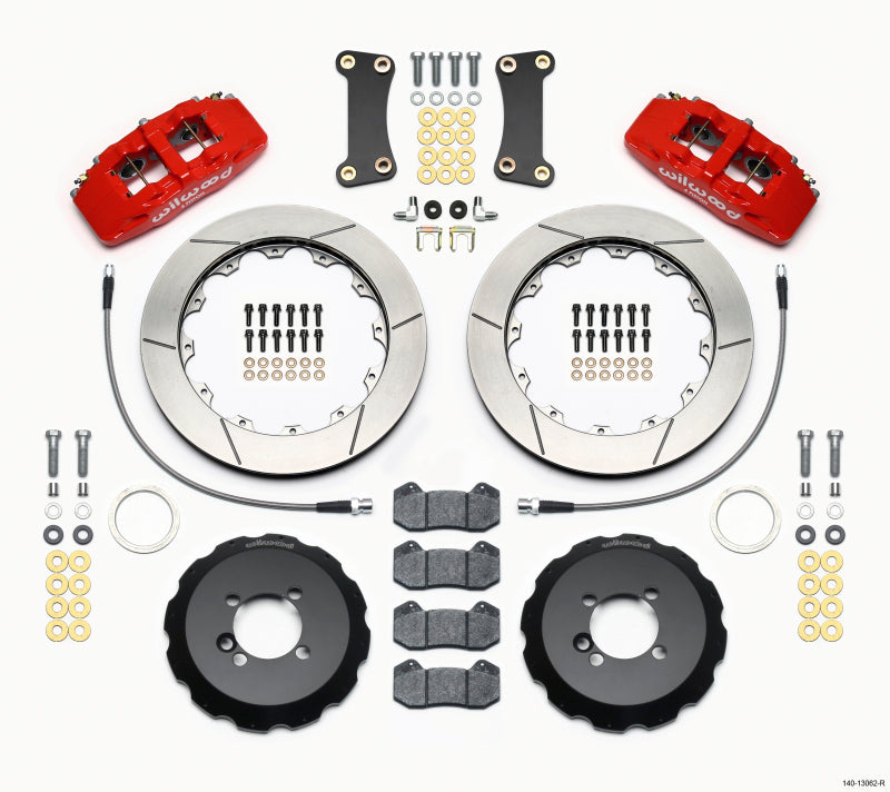 Wilwood Dynapro 6 Big Brake Kit - Front Red (02-Up Mini Cooper 12.88in Rotors w/ Lines)