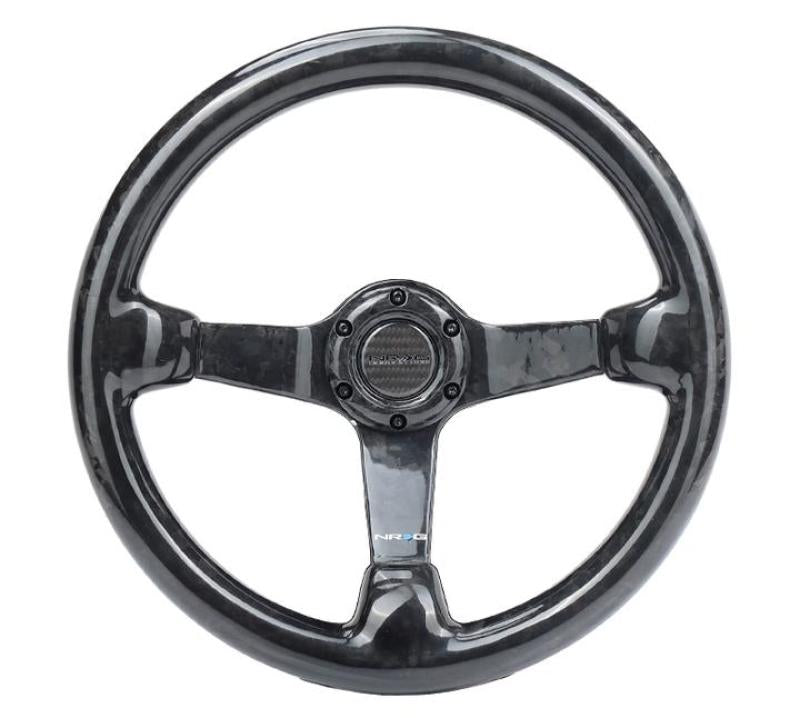 NRG Forged Carbon Fiber Steering Wheel (350mm / 3" Deep Dish)