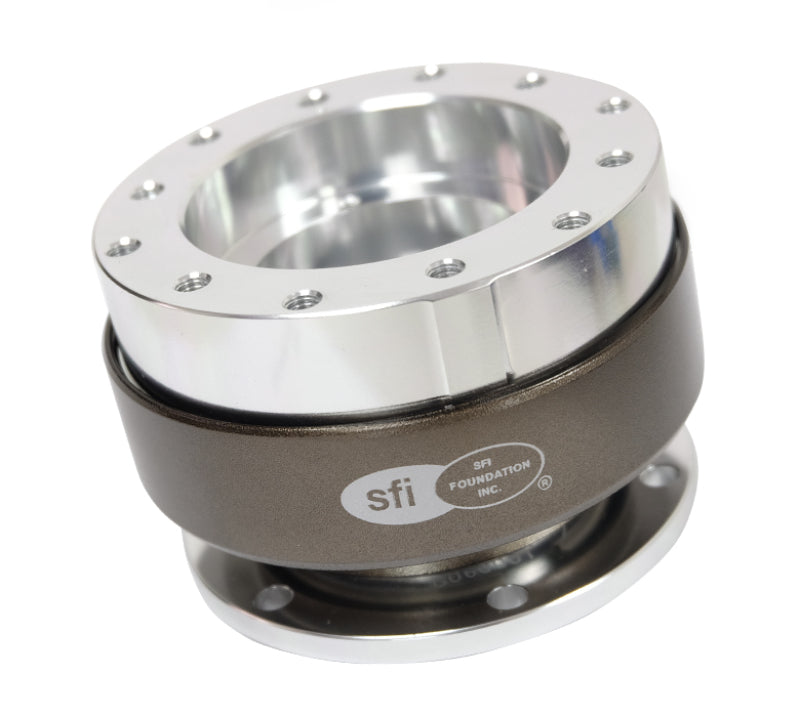 NRG SFI Spec 42.1 Gen 2.0 Quick Release - Silver Body / Titanium Ring