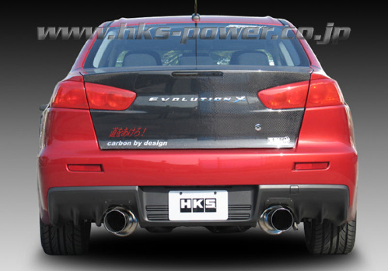 HKS Hi-Power Dual Tip Exhaust Mitsubishi EVO X