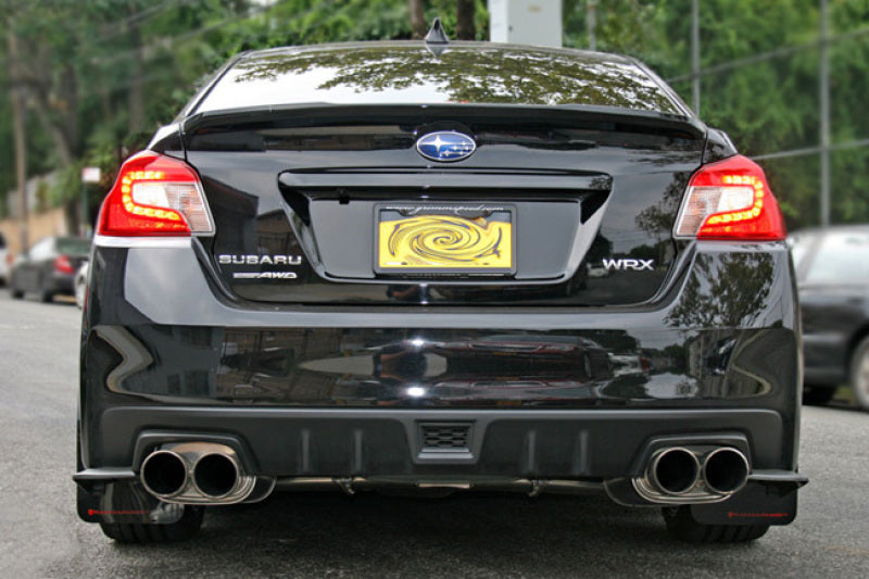 Rally Armor 15-21 Subaru WRX &amp; STI Black Mud Flap Grey Altered Font Logo