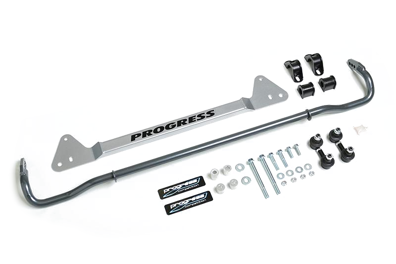 Progress Tech 92-95 Honda Civic Rear Sway Bar (22mm - Adjustable) Incl Bar Brace and Adj End Links